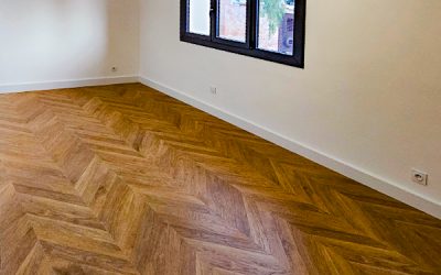 Pose d’un parquet à la française